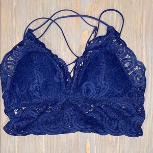 Pink by Victoria’s Secret Navy Lace Bralette